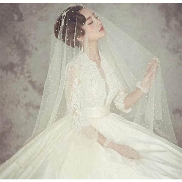 White Pearl Chiffon Tablecloth Runner Sheer Wedding Arch Linen Background Decor - Picture 5 of 5